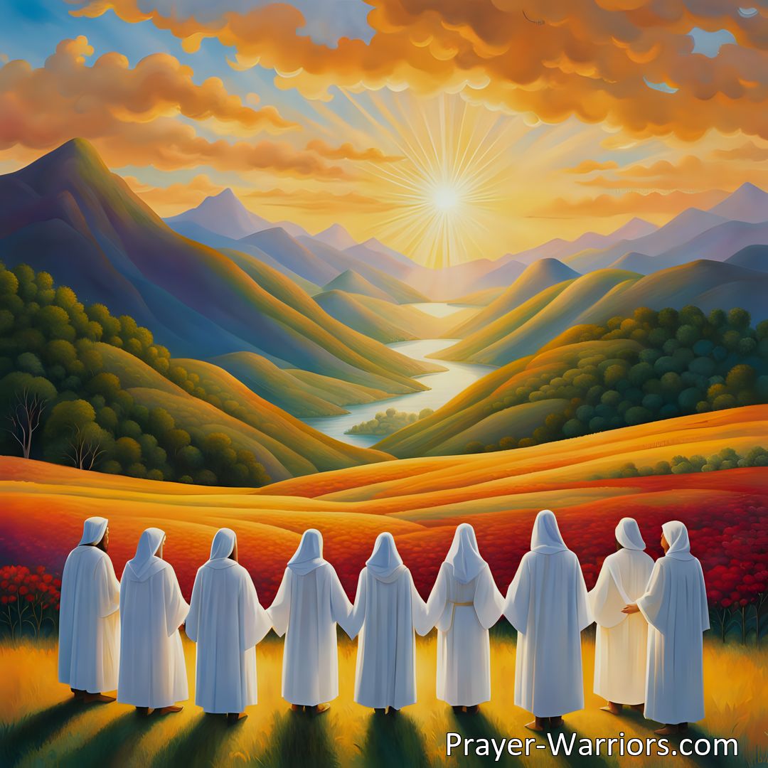 Freely Shareable Hymn Inspired Image Discover the paradise that awaits in I Love To Think Of My Heavenly Home. Experience peace, happiness, and unity in a world free from toil and care. Will you be there? Join us in seeking our place in this eternal joy.