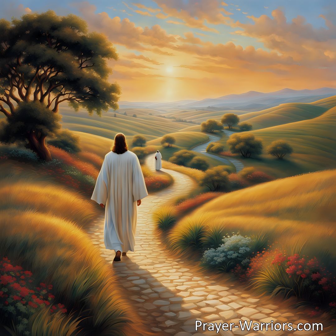 Freely Shareable Hymn Inspired Image Meta Description (160 characters): Experience the comfort, strength, and guidance of having Jesus walk with you through life's trials. Find peace in His presence and grow in your relationship with Him.