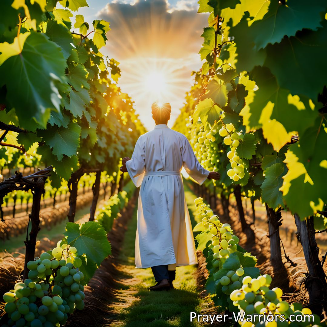 Freely Shareable Hymn Inspired Image Discover the call to faith, love, and service in the hymn I Want To Be A Worker For The Lord. Learn how to actively engage with your faith and make a positive impact in the lives of others in the vineyard of the Lord.