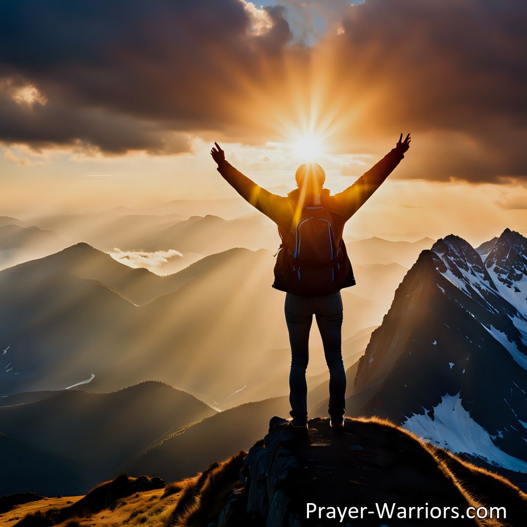 Freely Shareable Hymn Inspired Image Experience True Happiness and Freedom in Christ | I'm Happy in Jesus Hymn Analysis | Find Joy and Share it with Others | Overcoming Trials and Temptations | Trust in God's Promises for Eternal Bliss.