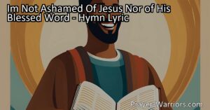 Discover the power of unashamedly embracing your faith in Jesus. Learn how to proclaim His teachings with pride and inspire others in a fearful world. Don't be ashamed of Jesus.