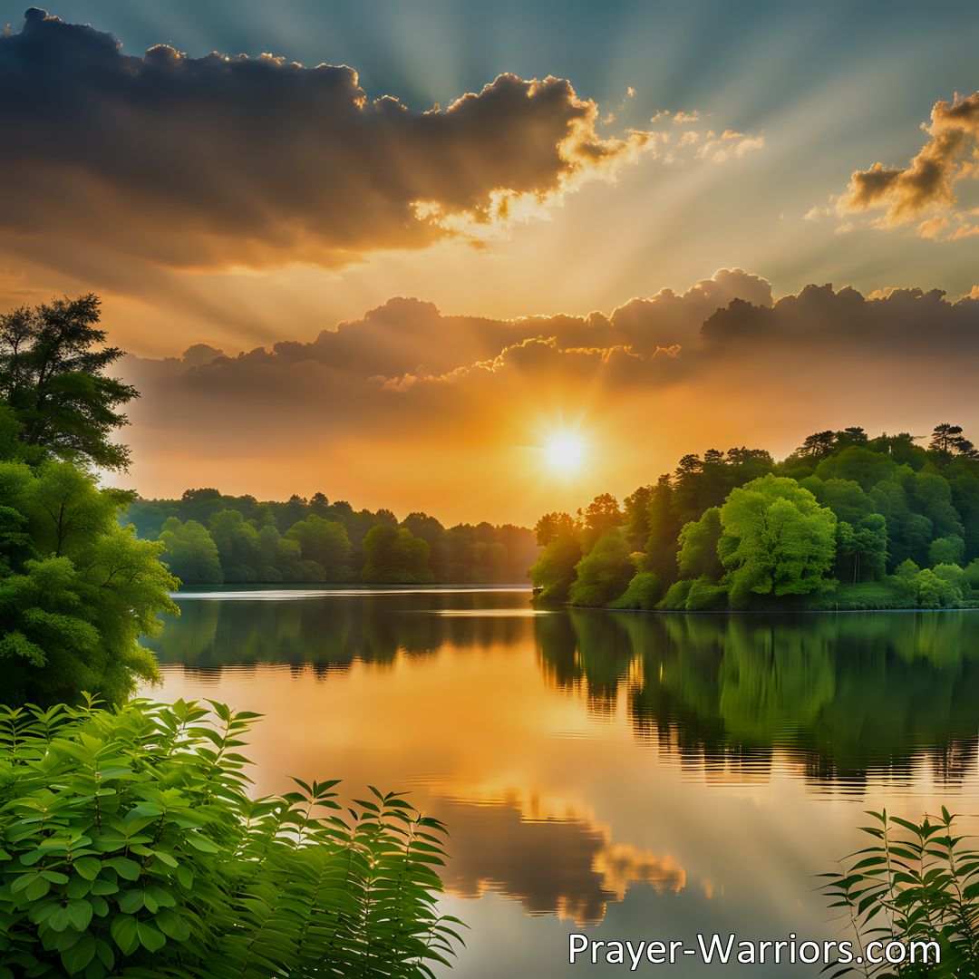 Freely Shareable Hymn Inspired Image Experience the Power of Immortal Love: Find Peace, Overcome Struggles, and Embrace a Life of Righteousness. Let its light guide you through life's storms.