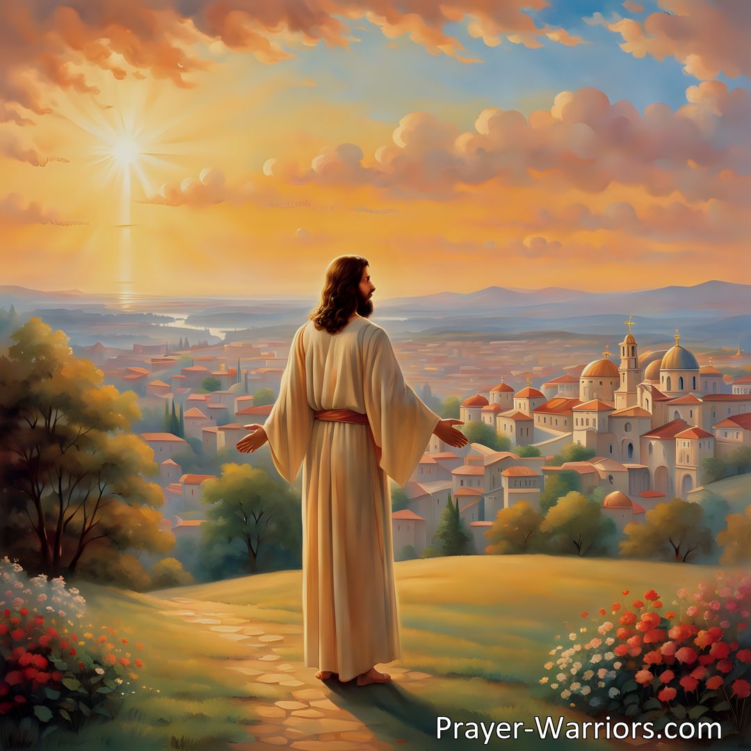 Freely Shareable Hymn Inspired Image Discover the incredible love and guidance of Jesus in the hymn Jesus Blessed Jesus. He is our friend, Savior, and King, leading us to eternal life. Let His goodness and wondrous love fill your heart.