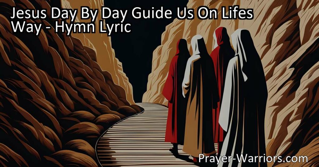 Looking for daily guidance? Let Jesus lead the way! Find solace in His presence as you navigate life's ups and downs. Trust in Him and embrace every challenge as an opportunity for growth. Your journey has purpose