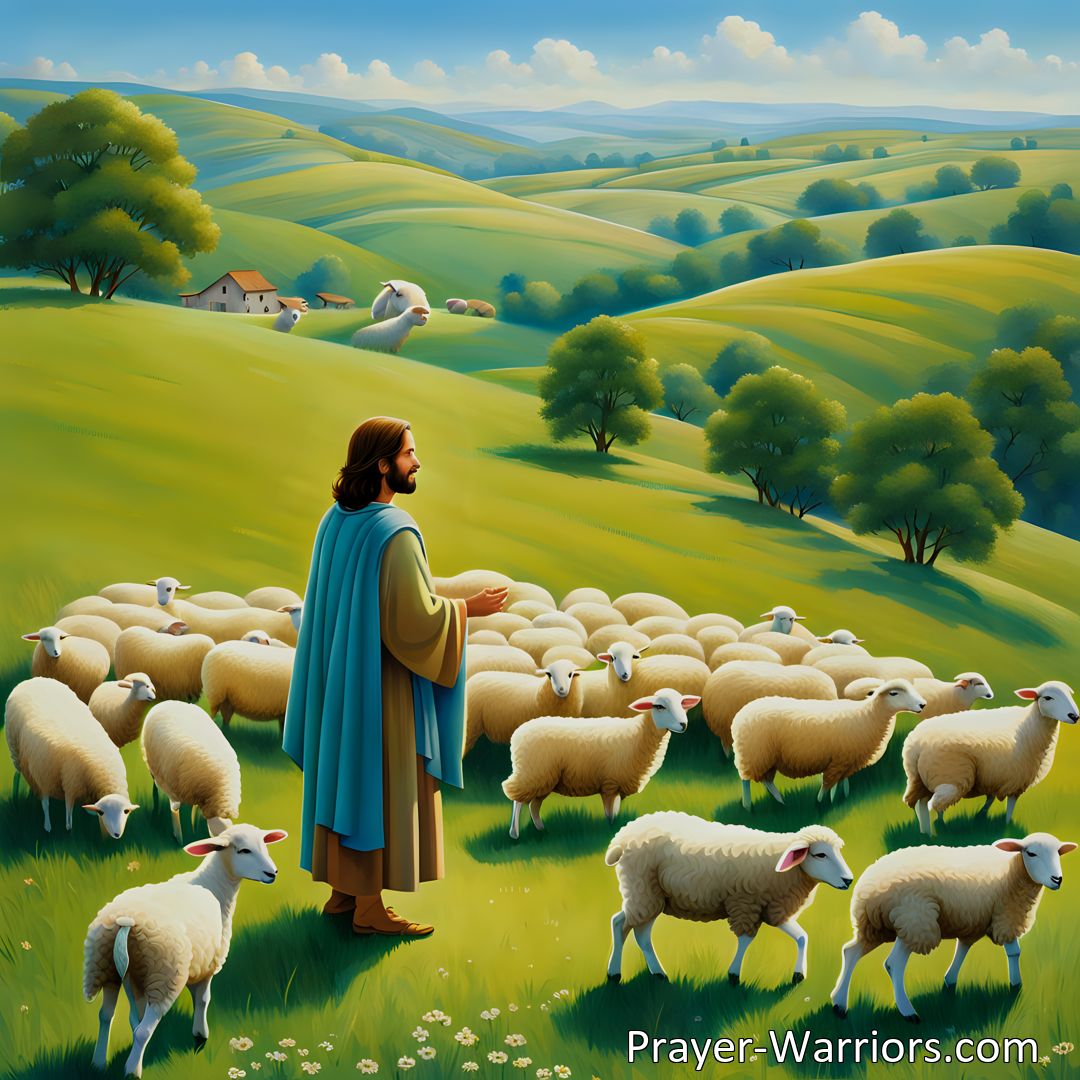 Freely Shareable Hymn Inspired Image Jesus Gentle Shepherd: Nurturing Guidance for Children. Explore Jesus' gentle leadership, His love for children, and how we can follow His example. Find comfort and blessings in His caring presence. Join us on this journey.