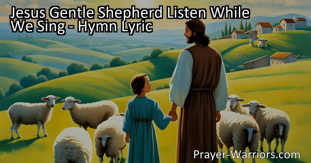 Jesus Gentle Shepherd: Nurturing Guidance for Children. Explore Jesus' gentle leadership