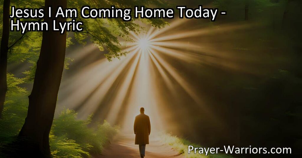 Find joy and forgiveness in Jesus. Repent and turn away from sin. Trust in His precious promise. Seek His grace and mercy. Come home to Jesus.