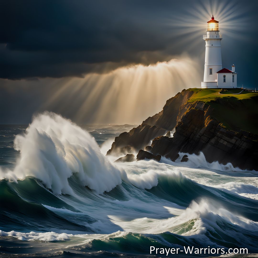 Freely Shareable Hymn Inspired Image Discover Jesus as your unwavering guide and light through life's challenges. Trust in His infinite wisdom and boundless love to lead you towards what is right.