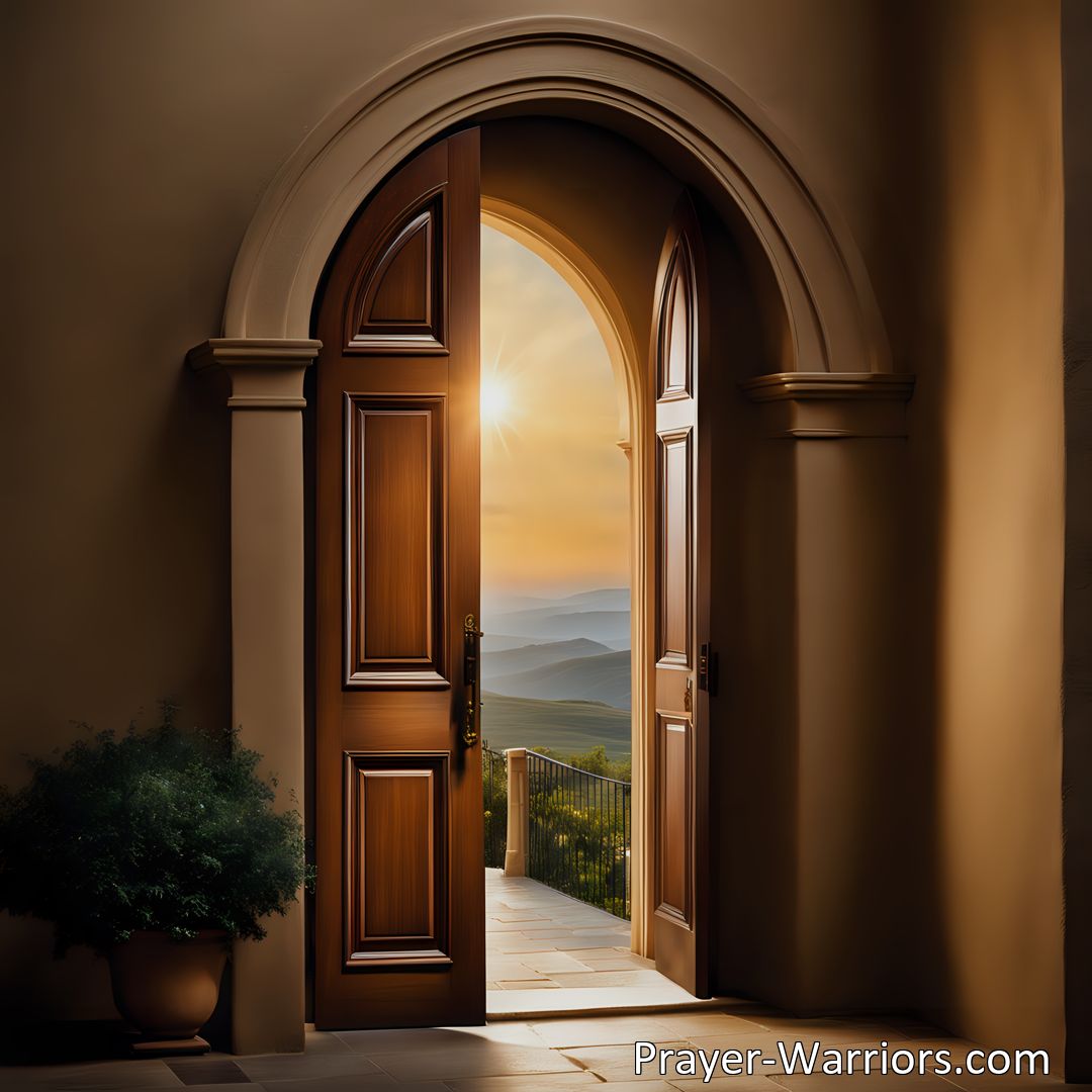 Freely Shareable Hymn Inspired Image Jesus Is Softly Knocking: Discover the transformative power of letting Jesus into your life. Find forgiveness, comfort, and blessings by opening the door to his love and grace. Let Jesus in today.