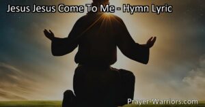 Experience the deep longing and desire for a personal relationship with Jesus. Find solace and peace in the hymn "Jesus