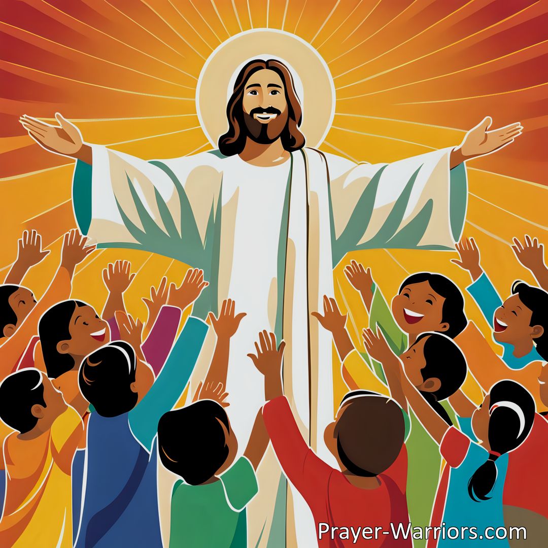 Freely Shareable Hymn Inspired Image Jesus Loves The Children Loves Them So: Teaching Kids about Unconditional Love and Salvation. Discover the power of Jesus' love for children and how it can impact their lives. Learn practical ways to teach them about salvation and nurture their faith.