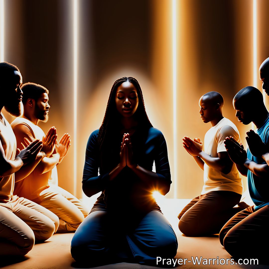 Freely Shareable Hymn Inspired Image Seeking Guidance, Strength, and Unity in Jesus This Midday Hour Of Prayer - Experience the transformative power of prayer and find solace in God's presence.