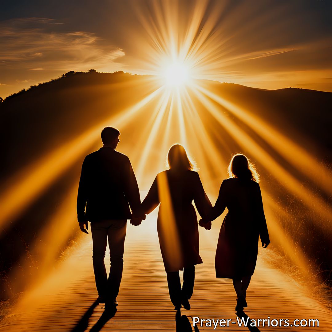 Freely Shareable Hymn Inspired Image Discover the power of walking in the beautiful light of God's love with the hymn Jesus, Thou Art the Living Way. Find guidance, purpose, and eternal life in Jesus, the only door to salvation.