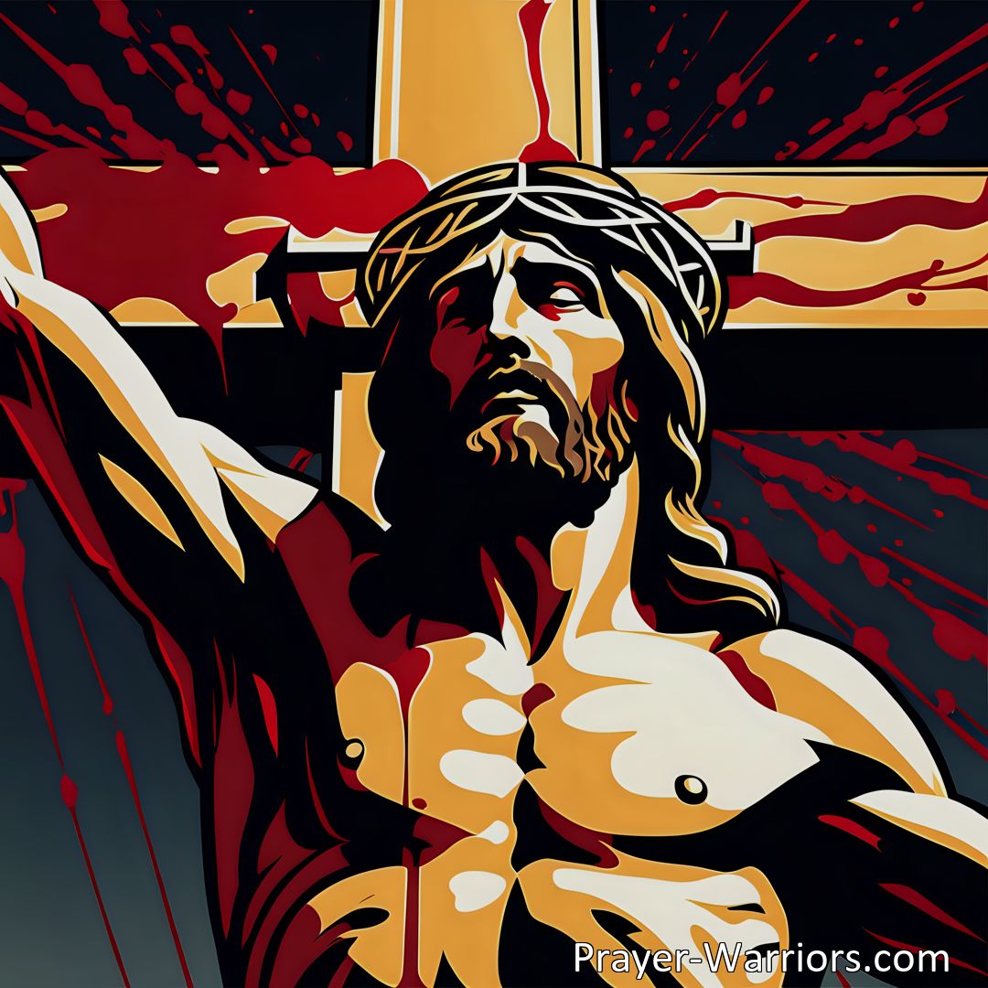 Freely Shareable Hymn Inspired Image Jesus, Who Bought Us With His Blood: Reflect on the incredible sacrifice and love of Jesus, who purchased our salvation through his blood. Find inspiration and comfort in this hymn of faith and redemption.