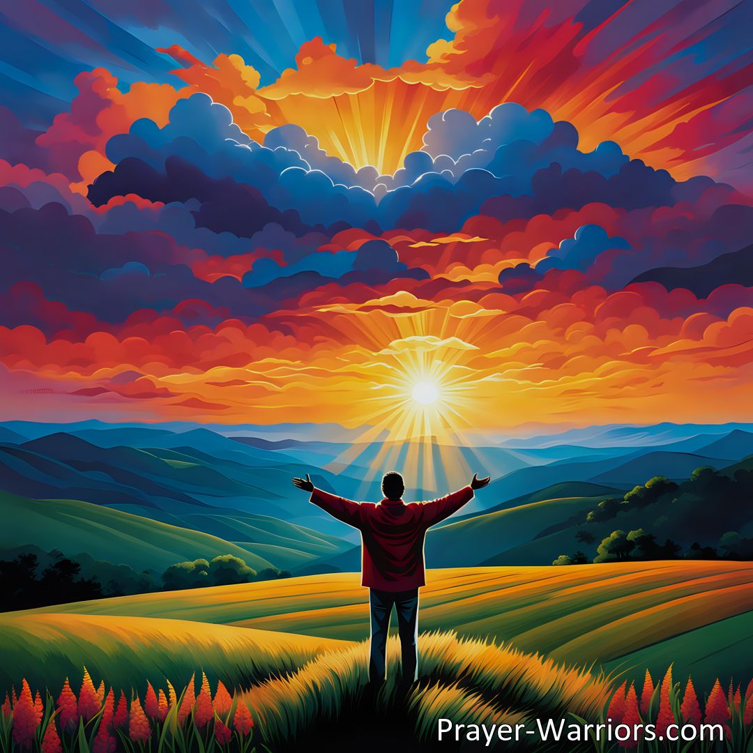 Freely Shareable Hymn Inspired Image Find strength and hope by focusing on the bright and sunny side of life with the hymn Keep On The Sunny Side. Embrace positivity and persevere through challenges. Keep on the sunny side for a brighter journey.