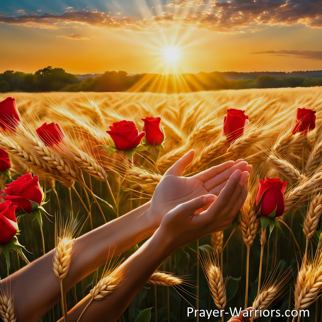 Freely Shareable Hymn Inspired Image Let Us Gather Up The Sunbeams: Embrace the Present, Spread Kindness, and Find Joy. Learn how this hymn inspires us to appreciate life's simple joys and make a positive impact on the world. Start scattering seeds of kindness today!