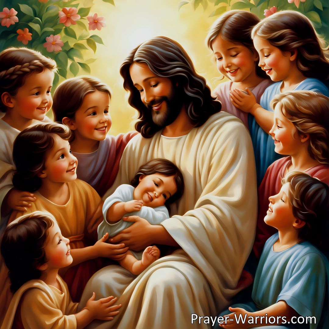 Freely Shareable Hymn Inspired Image Discover the boundless love of Jesus in the hymn Little Children Do Not Fear, Jesus Loves You. Find comfort, joy, and guidance in His unwavering love for you. Trust in His kind hand and believe in the promise of eternal life.