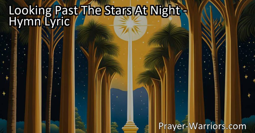 Looking Past The Stars At Night: Discover the Beauty of the Sinless Land. Explore a realm of purity and find hope in a land beyond our earthly existence. Feel the awe of gazing at the stars and envisioning a place where sin is nonexistent.
