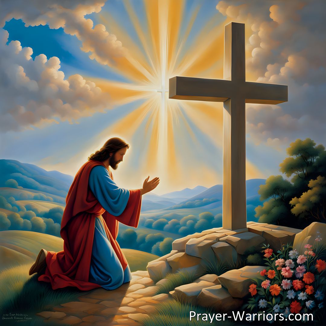 Freely Shareable Hymn Inspired Image Discover the immense love and sacrifice of Lord Jesus - My Savior. Immerse yourself in His boundless love and forgiveness. Experience His eternal glory and the joy of His redeeming sacrifice. (160 characters)