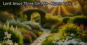 Discover peace and forgiveness in the hymn "Lord Jesus