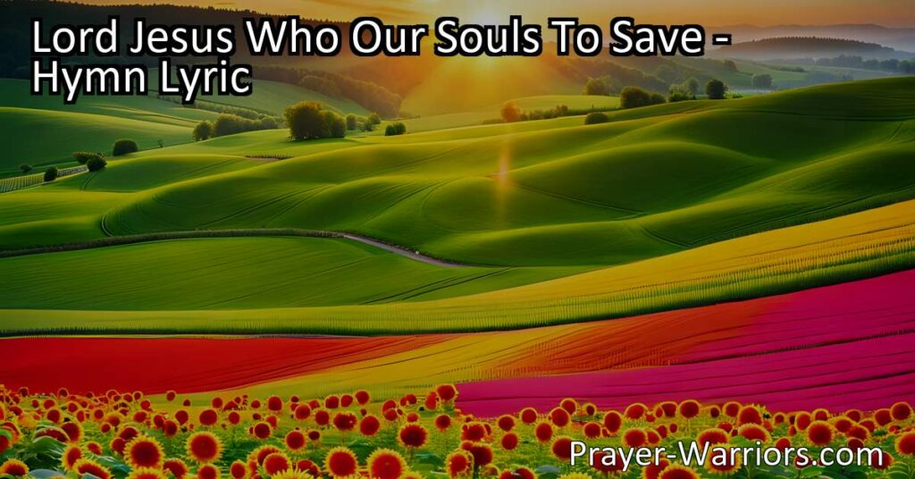 Find rest and hope in the sacrifice of Lord Jesus who saves our souls. Explore the meaning behind the hymn and discover the peace