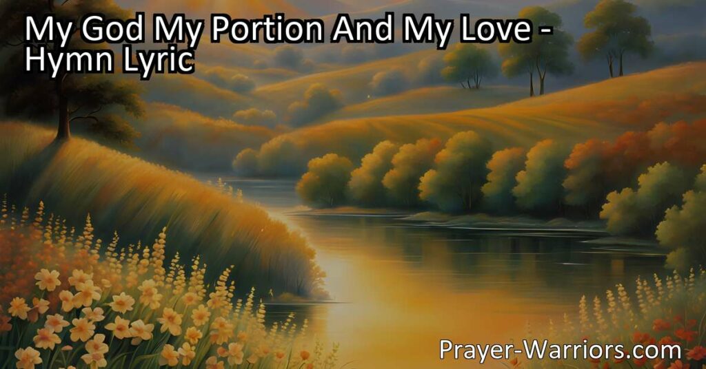 Experience the deep devotion and love for God in the hymn "My God