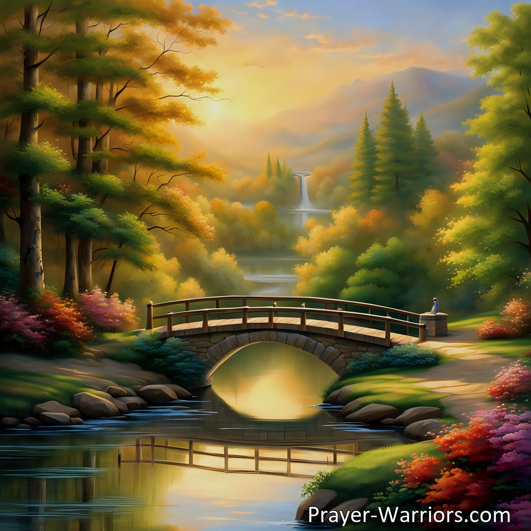 Freely Shareable Hymn Inspired Image Experience true peace and tranquility with My Soul Hath Found Abiding Peace hymn. Embrace the calm within and rise above life's chaos with God's grace. Find serenity for your soul.