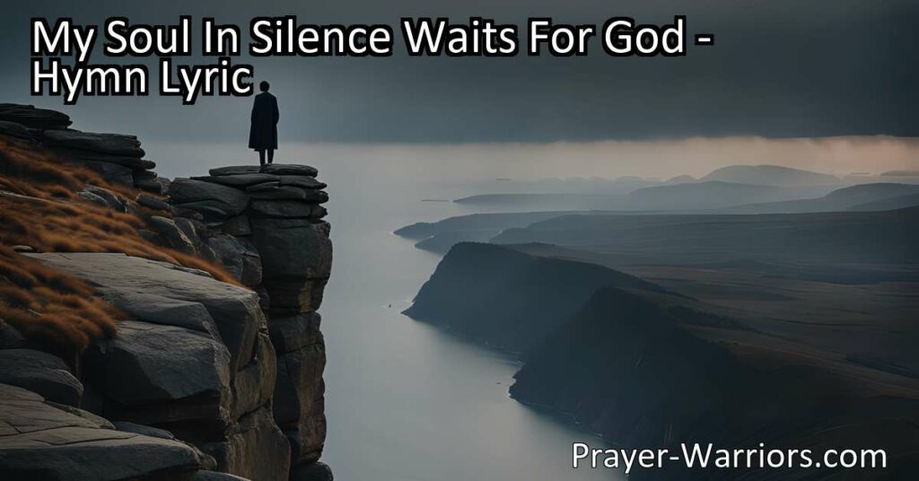 Discover strength and security in God as you wait in silence. Find solace and assurance in His unwavering faithfulness. Trust in Him for lasting strength and rewards.