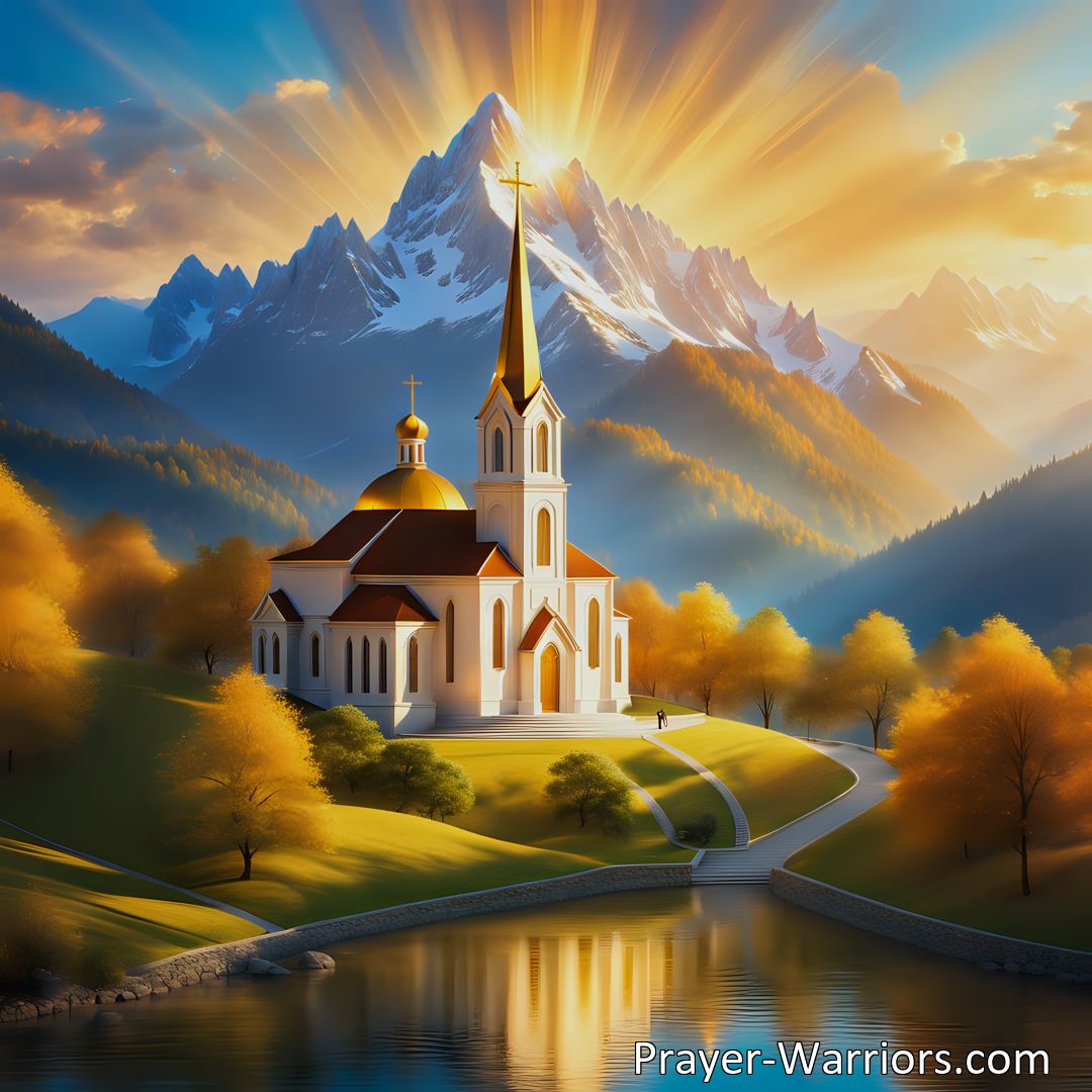Freely Shareable Hymn Inspired Image Discover the beauty and significance of the Church of God in Christ, a new creation. Experience God's blessings, unity, and redemption in this holy nation. Embrace your role and let your light shine.