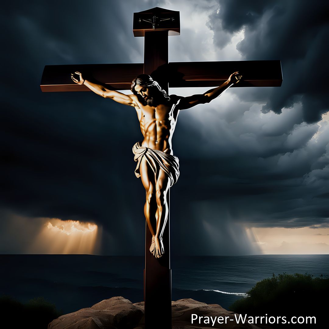 Freely Shareable Hymn Inspired Image Explore the profound love and sacrifice of Jesus Christ in O Dearest Jesus, What Law Hast Thou Broken. Reflect on the reasons behind His suffering and our responsibility. Discover the wondrous depths of God's love and sacrifice.