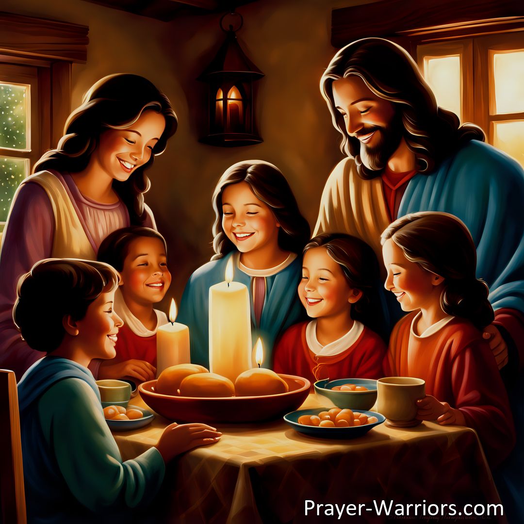 Freely Shareable Hymn Inspired Image Experience the Beauty of Love and Faith in O Happy Home Where Thou Art Loved The Dearest. Find joy in a united family and the presence of a Friend and Savior. Reflection on the power of love and faith in the family.