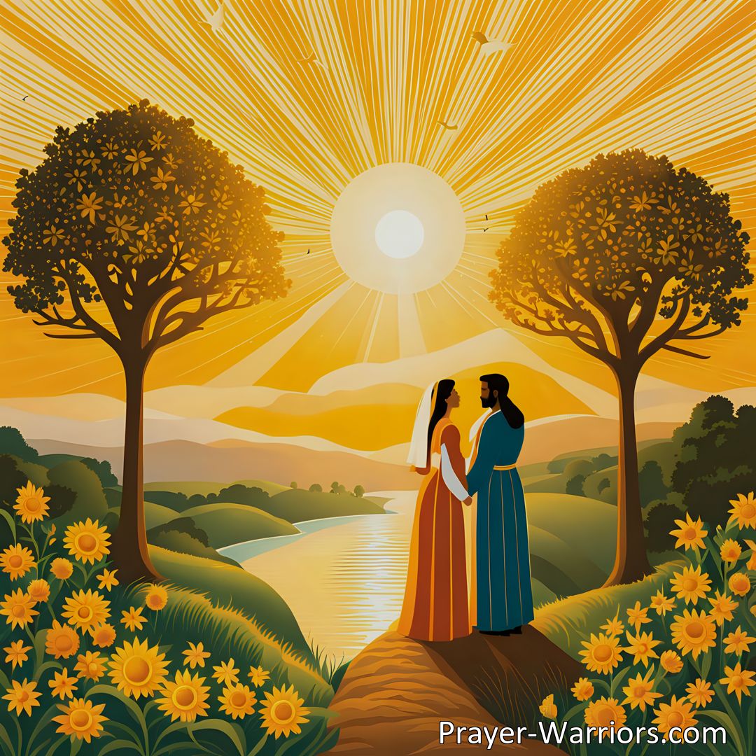 Freely Shareable Hymn Inspired Image Discover the beauty and blessings of holy marriage with the hymn O Jesus Christ, How Bright and Fair. Explore the profound meaning behind these words and learn the importance of a strong and faithful union between husband and wife.