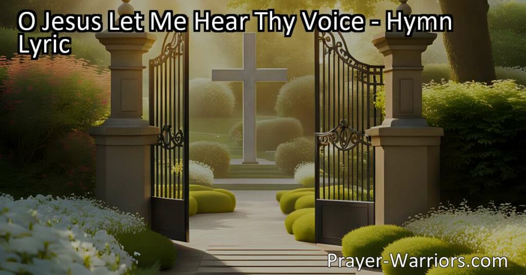 Discover hope and peace in the midst of life's storms by listening to Jesus' voice. Find comfort