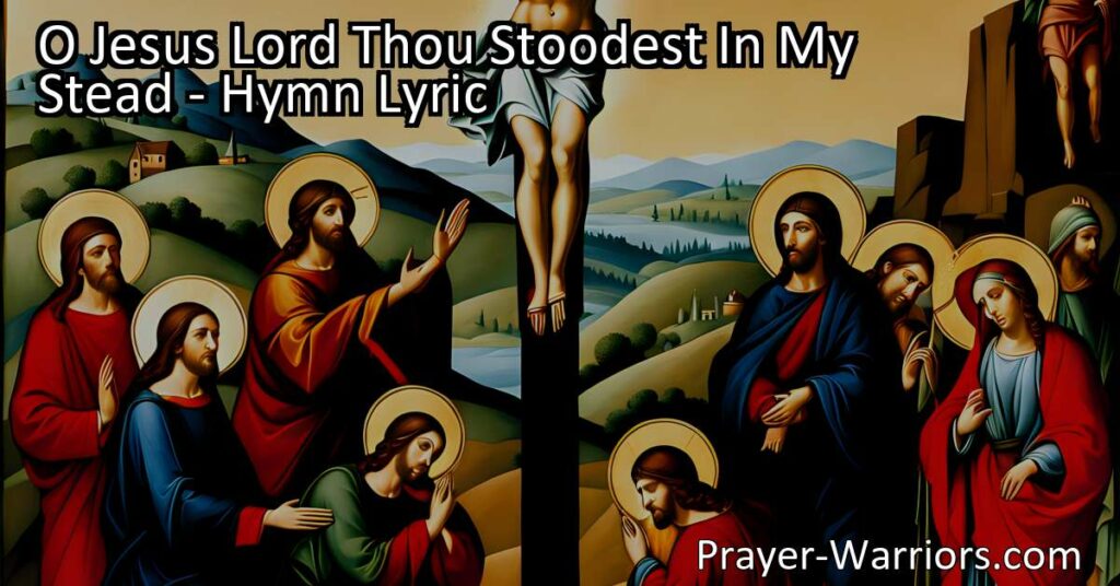 Discover the powerful hymn "O Jesus