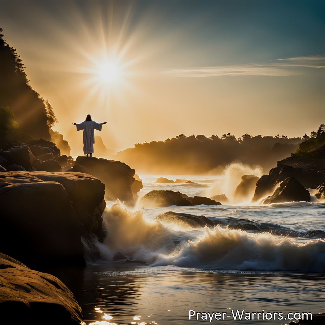 Freely Shareable Hymn Inspired Image Draw closer to Jesus with the beautiful hymn O Jesus My Lord And My Savior. Experience His love and find peace in His presence. Let this powerful song inspire you to seek a deeper connection with your Lord and Savior.