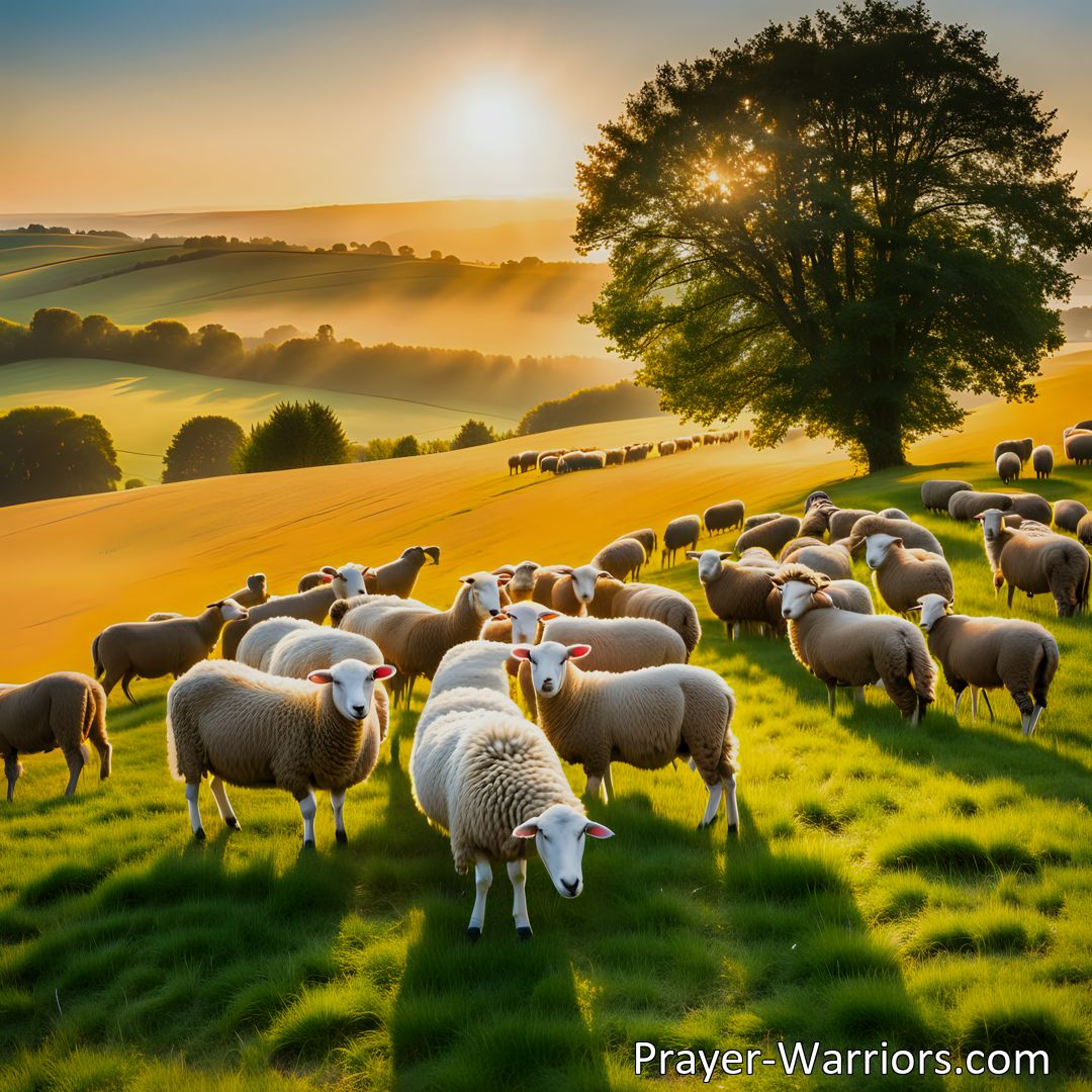 Freely Shareable Hymn Inspired Image Discover the infinite love of a shepherd who calls us each by name. Dive into the wondrous depths of O Love Divine And Wondrous Deep hymn, embracing the shepherd's call and finding solace in his eternal love. Follow his guiding steps towards a perfect day.
