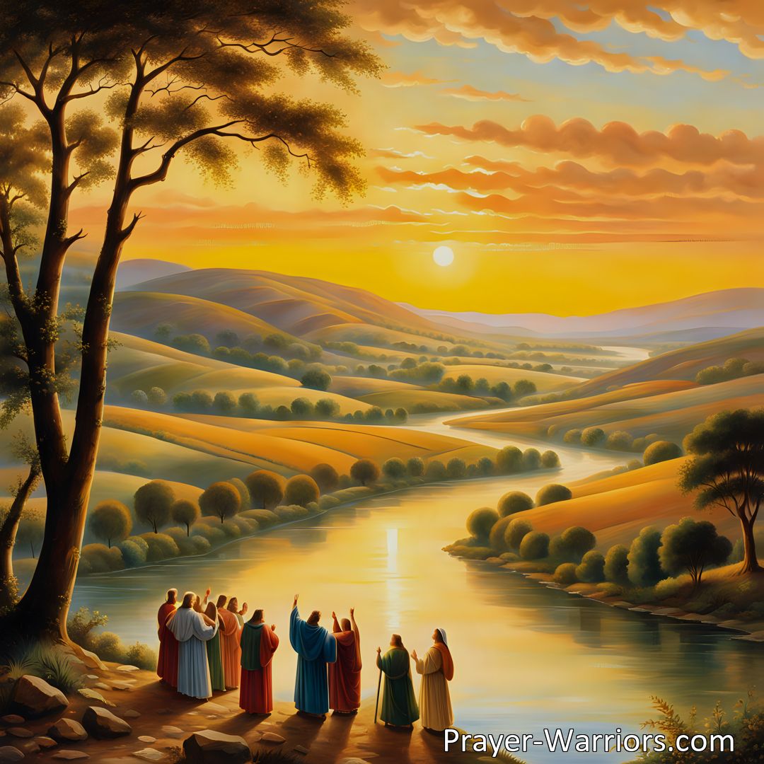 Freely Shareable Hymn Inspired Image Discover the immeasurable blessings that Jesus has bestowed upon your life. Experience salvation and the promise of Canaan. Join Him in the glorious land of Canaan and find true joy and fulfillment.