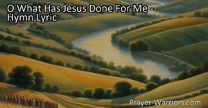 Discover the immeasurable blessings that Jesus has bestowed upon your life. Experience salvation and the promise of Canaan. Join Him in the glorious land of Canaan and find true joy and fulfillment.