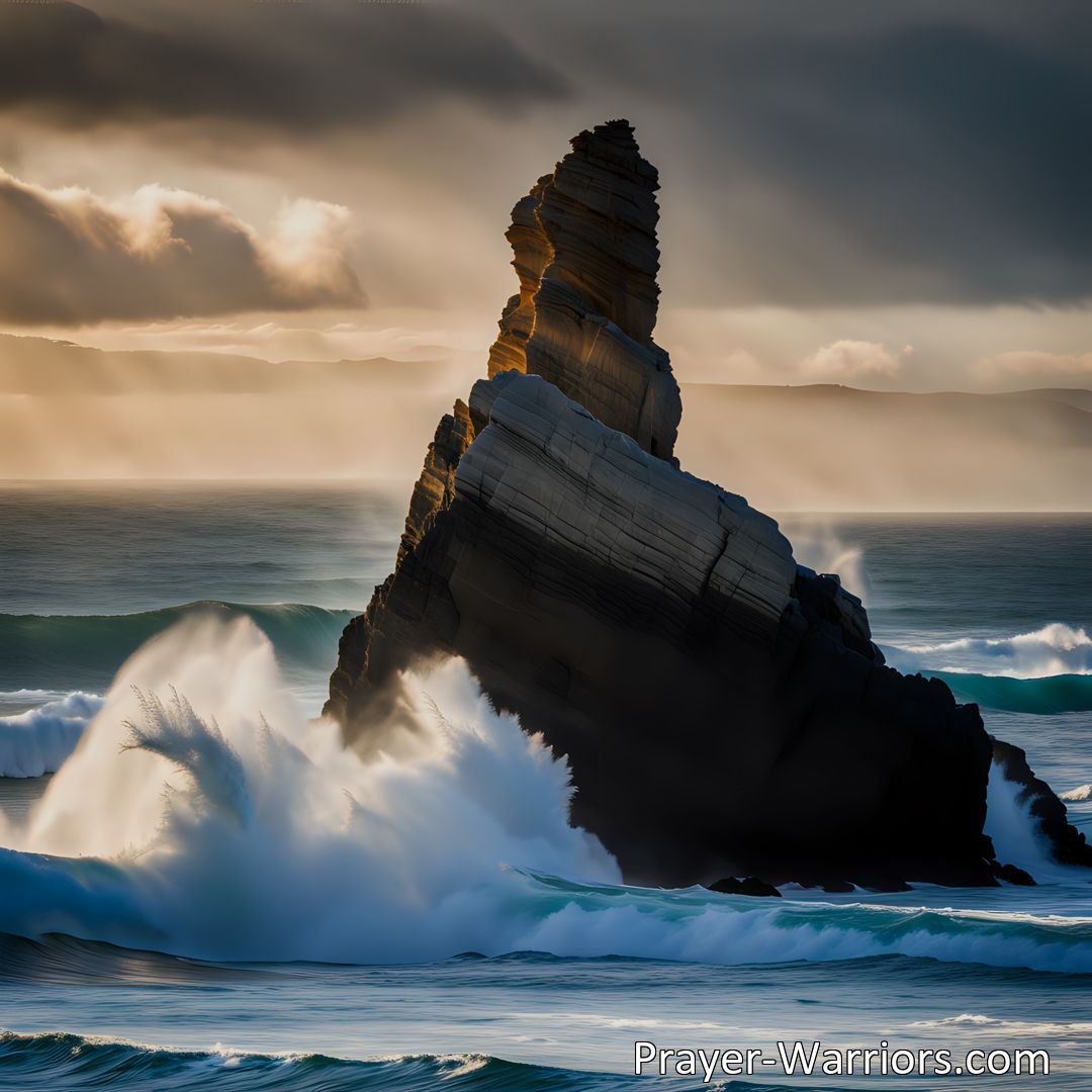 Freely Shareable Hymn Inspired Image Find solace and protection in the hymn Rock Of Ages Hide My Soul when life gets tough. Seek refuge in the unyielding strength of the rock of ages.