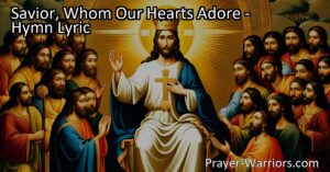 Experience the longing for Jesus Christ's return and the establishment of His divine rule. Find hope and redemption in the hymn "Savior