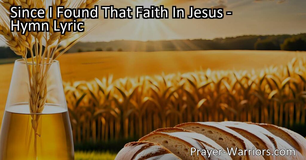 Discover the transformative power of faith in Jesus. This hymn explores the longing to go deeper in our faith