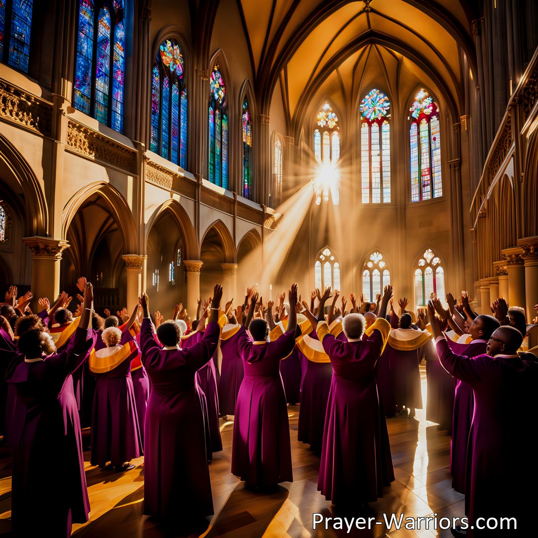 Freely Shareable Hymn Inspired Image Sing Hallelujah to the Lord - A Celebration of Joy and Salvation. Join us in singing a new song, rejoicing in God's blessings, and embracing unity in worship.