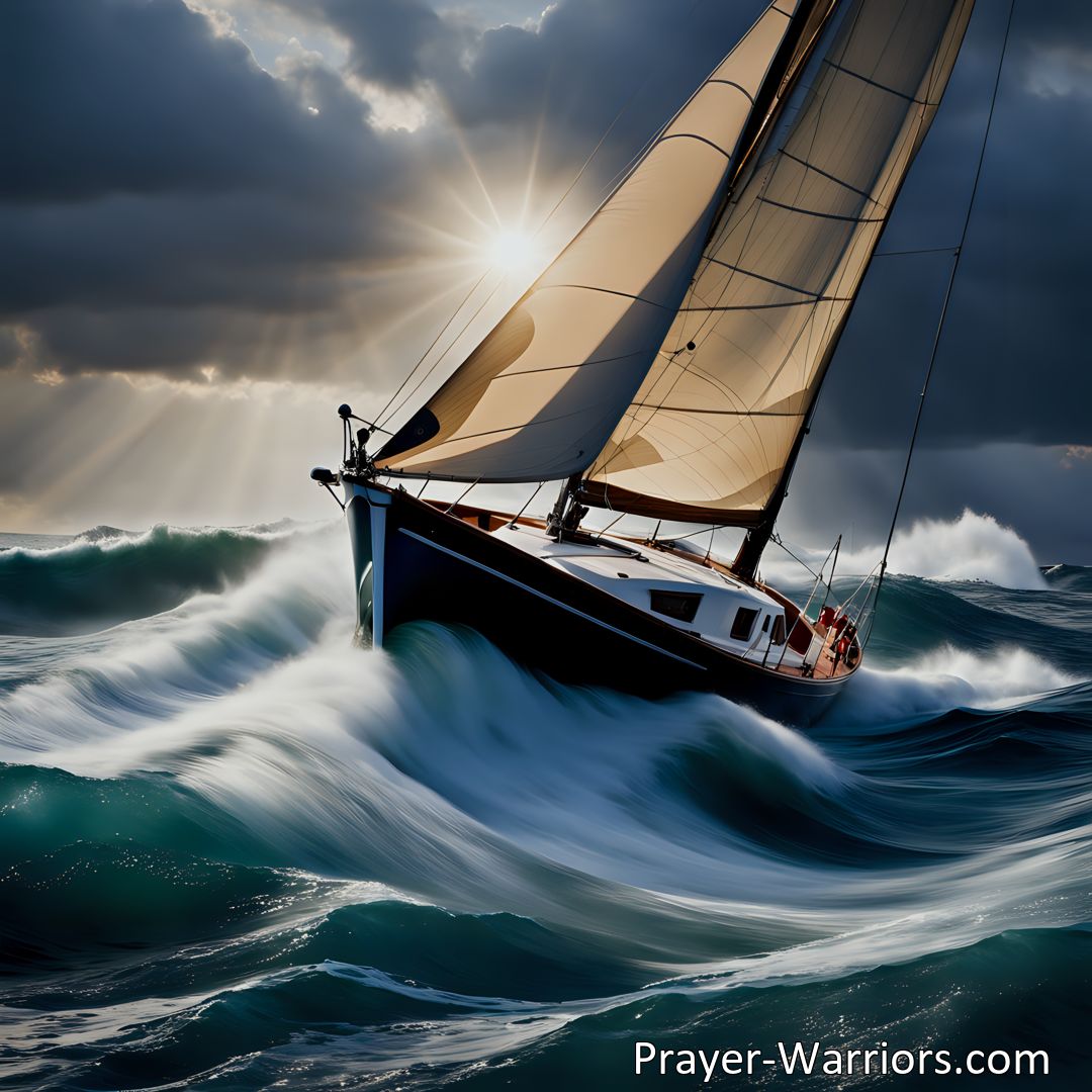 Freely Shareable Hymn Inspired Image Find hope and salvation in Jesus as a soul adrift upon life's stormy sea. Will you let Him save you now? Trust His power to calm the storms within.