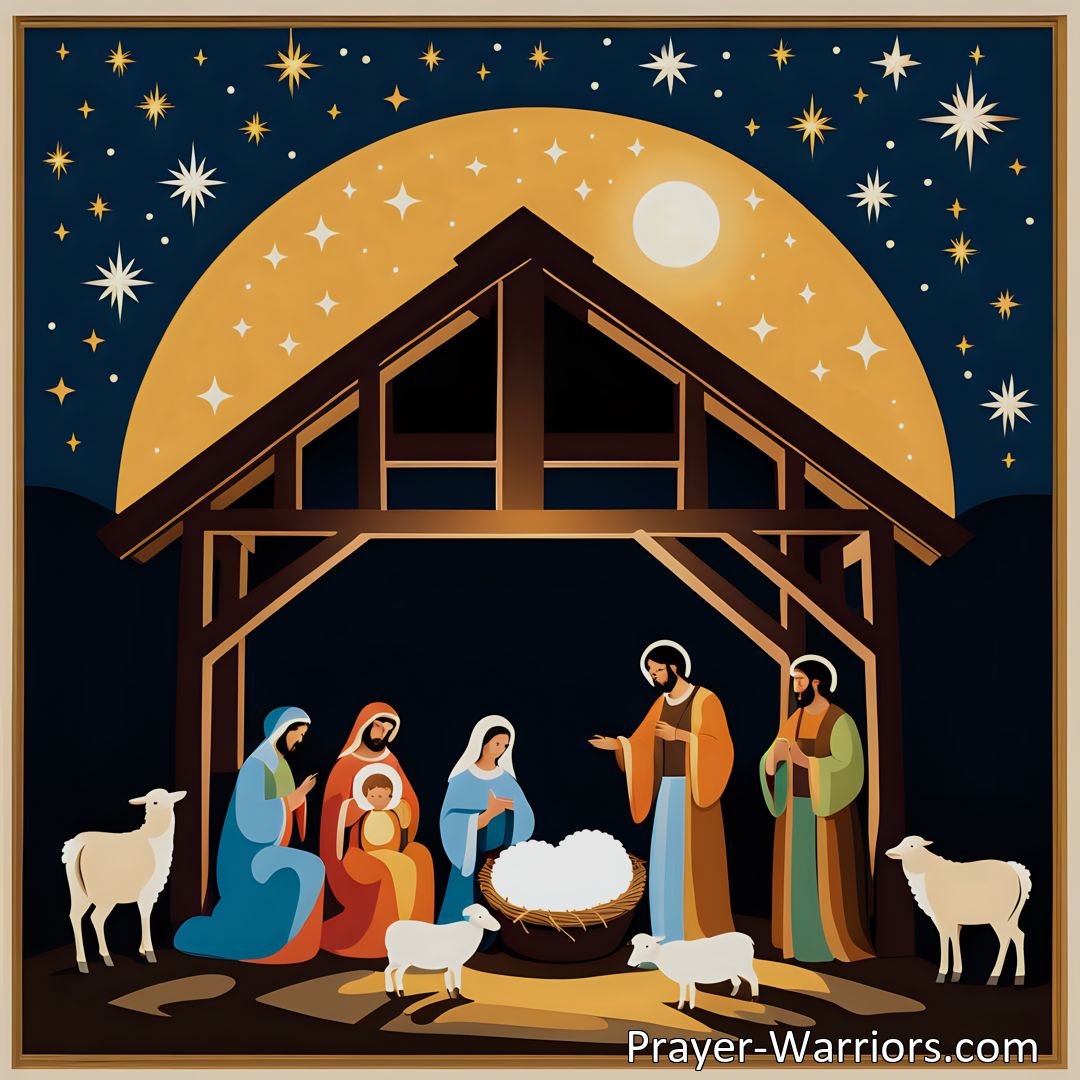 Freely Shareable Hymn Inspired Image Experience the beauty and significance of Jesus' birth in the hymn Stars of Glory. Reflect on the joy, hope, and peace that His arrival brought and celebrate His greatness. Stars of Glory is a hymn that holds a special place in the hearts of believers.