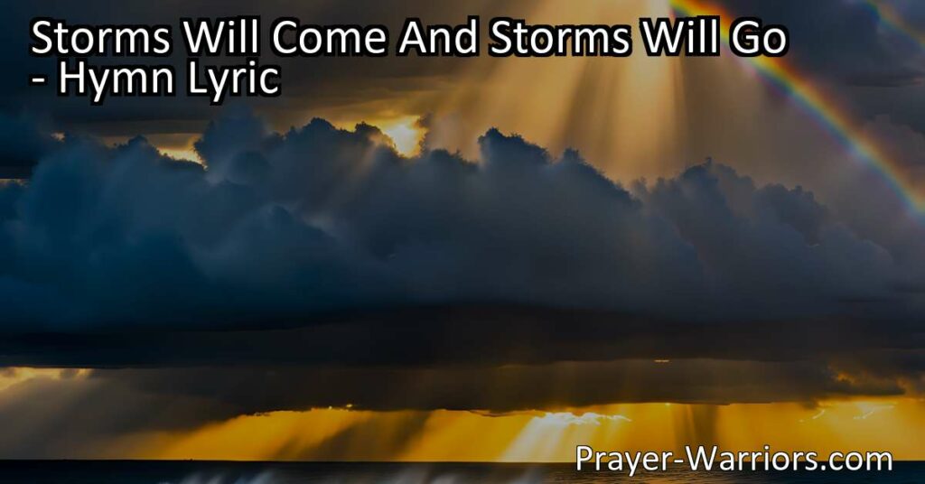 Experience storms in life - a natural phenomenon that can be unpredictable. Find strength in the knowledge that storms are temporary and teach valuable lessons. Let's weather any storm that comes our way.