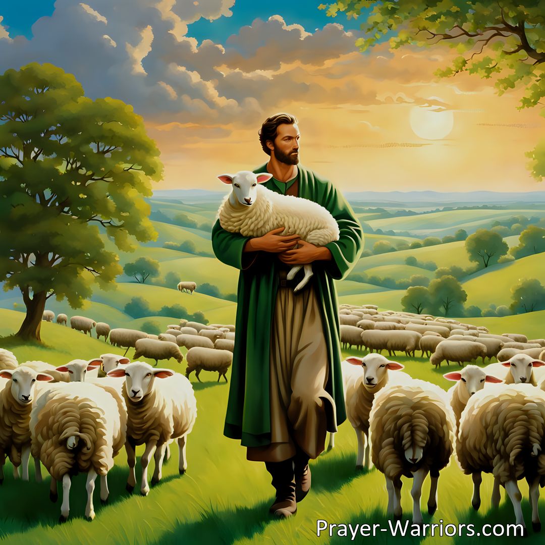 Freely Shareable Hymn Inspired Image Find solace and guidance in the hymn Like a Shepherd He Will Tend His Flock. Discover the boundless love and care our Shepherd has for us. Such Great Love awaits you.