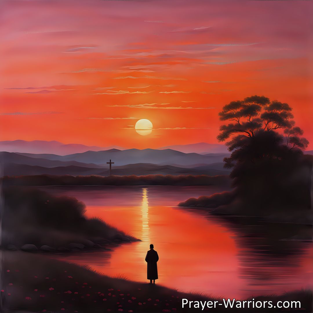 Freely Shareable Hymn Inspired Image Find comfort in the darkness with Sunlight Is Fading In Quiet Skies Afar. This hymn reminds us to seek solace in the presence of the Savior and embrace hope even in the darkest moments.