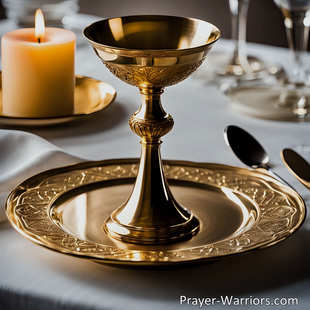 Freely Shareable Hymn Inspired Image Experience the Grace and Wonder of a Sweet Feast of Love Divine - Reflecting on the Blessings of Communion with the Lord. Discover the joy, peace, and fullness of His love in this hymn.