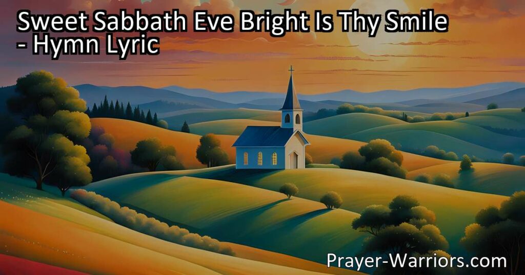 Experience the serenity and blessings of the sweet Sabbath eve. Cherish the beauty and find peace amidst the chaos. Embrace rest