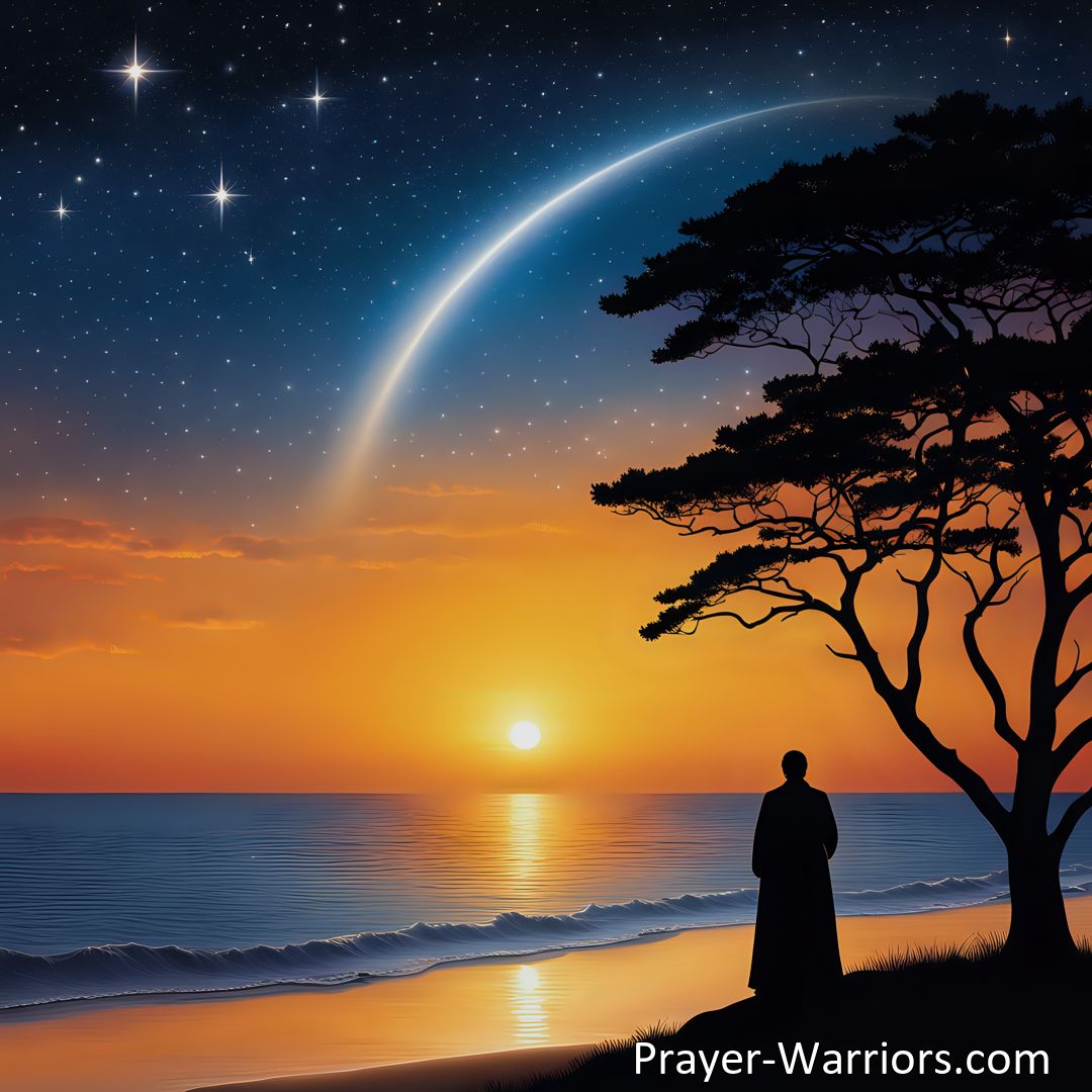 Freely Shareable Hymn Inspired Image Discover strength, forgiveness, and solace in The Sun Declines Oer Land And Sea hymn. Reflect on God's presence, seek forgiveness, and find peace in the evening.